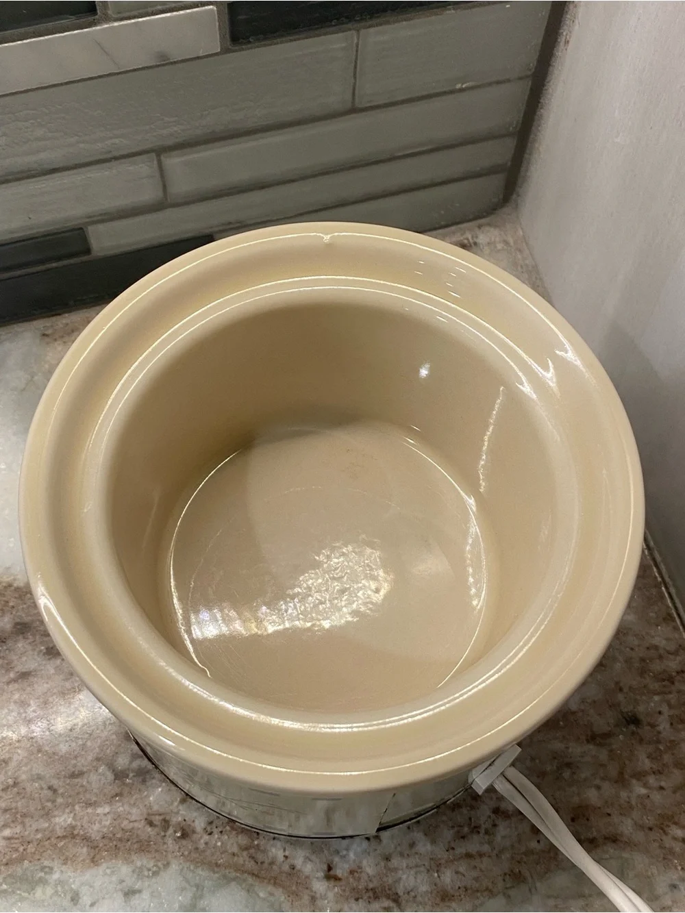 VTG 1988 Rival Potpourri Simmer Crock Pot 3206 Blue Heart